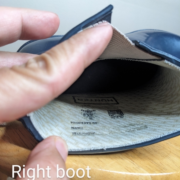 ✨20%off✨Hunter women's Rain Boots Wedge Aston Gloss Blue size 7 outdoor rain - Picture 7 of 15